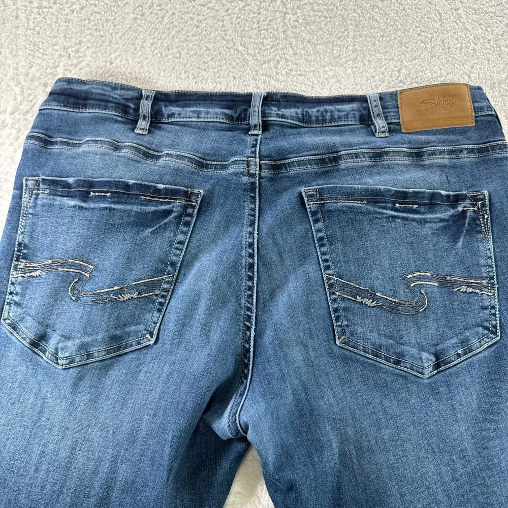 Silver Jeans Men‎ 36X32 Blue Denim Grayson Easy Fit Straight Leg Pocket Clean